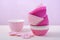 Pink cupcake paper cups