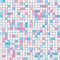 Pink and cyan square tiles seamless vector texture