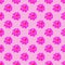 Pink dahlia seamless repeat pattern