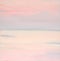 Pink dawn on the sea, painting