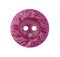 Pink decorative button on white background