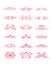 Pink Decorative Vector Curly Elements