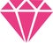 Pink diamond icon