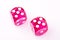 Pink dices
