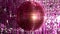 Pink discoball club music