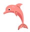 Pink dolphin icon