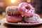 pink donuts background