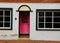 Pink Door With Black Trim