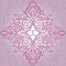 Pink dotted damask seamless pattern.