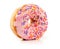 Pink Doughnut isolated on white