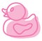 Pink duck, icon