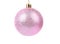 Pink dull christmas ball