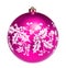 Pink dull christmas ball