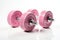 pink dumbbells, AI generated