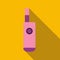 Pink electronic cigarette icon, flat style