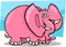 Pink Elephant Cartoon