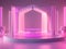 pink empty podium for products beautiful cinematic light ultra realism gaming beauty streaming product