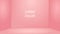 Pink empty room background. Minimalist design interior background