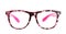 Pink eyeglasses