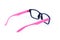 Pink Eyeglasses Isolated