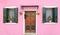 Pink facade in Burano, near Venice