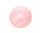 Pink face cream drop blob swirl isolated on white background. Beauty serum gel, skincare lotion circle sample