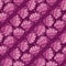 Pink fantastic flowers seamless pattern for print