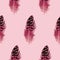 Pink Feather Seamless Pattern