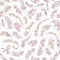 Pink feathers semless pattern