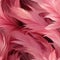Pink feathers wallpaper with layered and complex compositions (tiled)