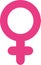 Pink female sign