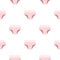 Pink female underwear pattern seamless