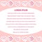 Pink feminine background template