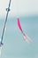 Pink fishing lore and hook hook