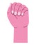 pink fist design