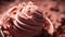 Pink Flavored Mousse Ice Cream: Close Up, Fullframe, High View Angle