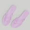 Pink flip flops on white background