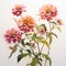 Pink Flower Cluster: Hyperrealistic Wildlife Portrait In James Bullough Style