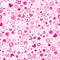 Pink flower power seamless background