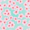 Pink flower, sakura seamless pattern. Japanese cherry blossom for fabric textile design.