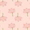 Pink flowers on pink background, very soft