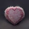 Pink fluffy hearts. AI render