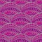 Pink folk style scales seamless pattern