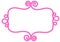 Pink Frame Valentines Card Border