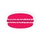 Pink french macaroon icon