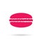 Pink french macaroon icon