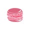 Pink French meringue crimson tasty bright