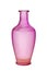 Pink Frosted Glass Vase Isolated