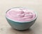 Pink fruit yogurt