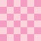 Pink and fuchsia checkerboard squares seameless pattern.